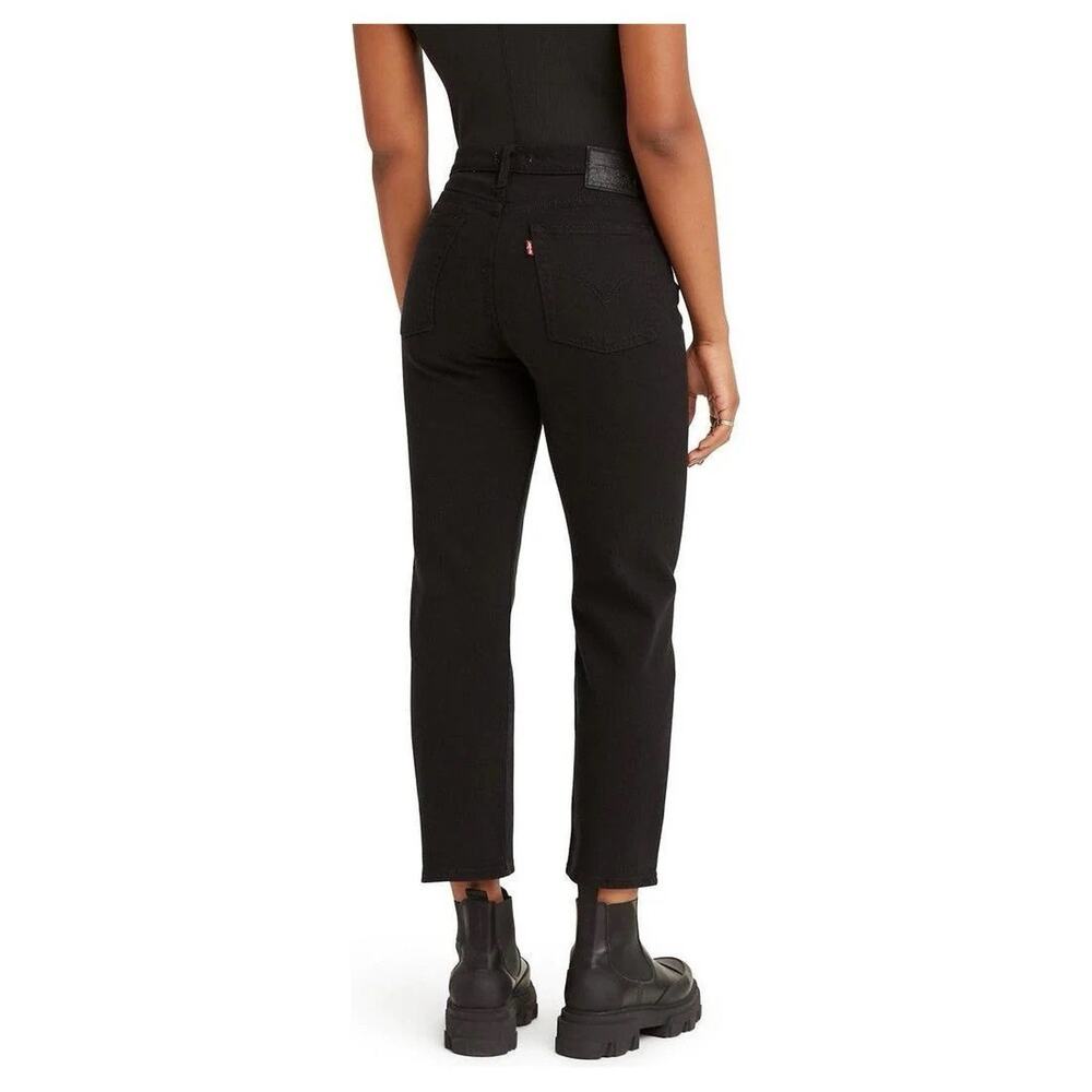 ⚡️Best! Levis Women’s Size 28 Black Denim Wedgie Straight Leg Crop Jeans